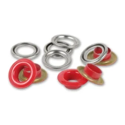Prym Maljer m/skiver 8mm – 32stk – Rød/Sølv