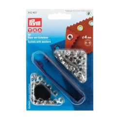 Prym Maljer m/skiver 4mm – 50stk – Sølv