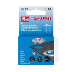 Prym Maljer m/skiver 5mm – 32stk – Sølv