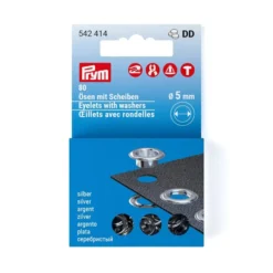 Prym Maljer m/skiver 5mm – 80stk – Sølv