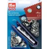 Prym Maljer m/skiver 8mm – 24stk – Sølv