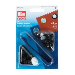 Prym Maljer m/skiver 8mm – 24stk – Sort