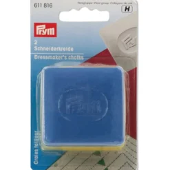 Prym merkekritt 50x50mm gul/blå 2stk.