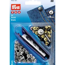 Prym Nagler 9mm 24stk – Sølv
