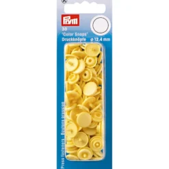 Prym Non-sew Color Snaps – Ø12.4 – Banana