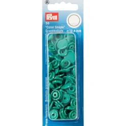 Prym Non-sew Color Snaps – Ø12.4 – Grønn