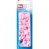 Prym Non-sew Color Snaps – Hjerte – Lys rosa
