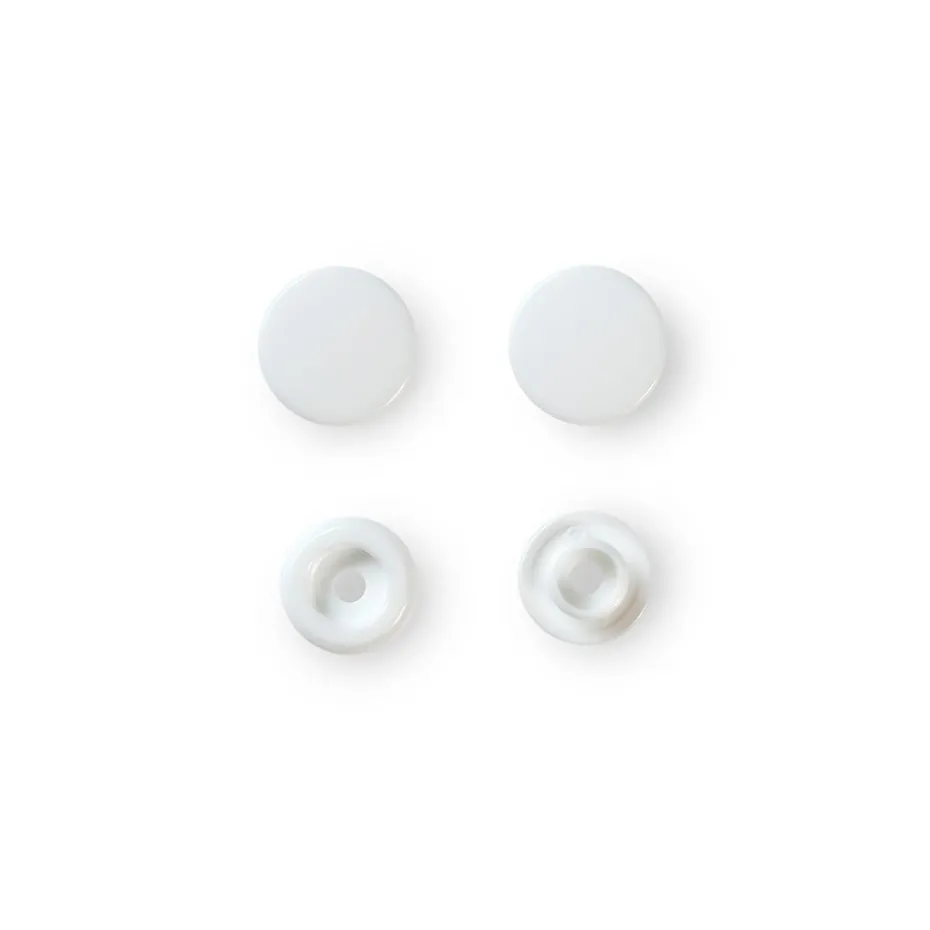 Prym Non-sew Color Snaps – Ø12.4 – Hvit