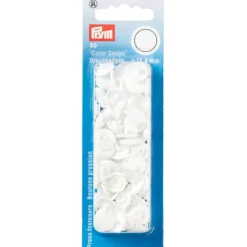 Prym Non-sew Color Snaps – Ø12.4 – Hvit