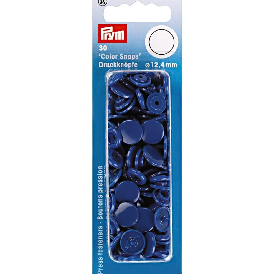 Prym Non-sew Color Snaps – Ø12.4 – Kongeblå