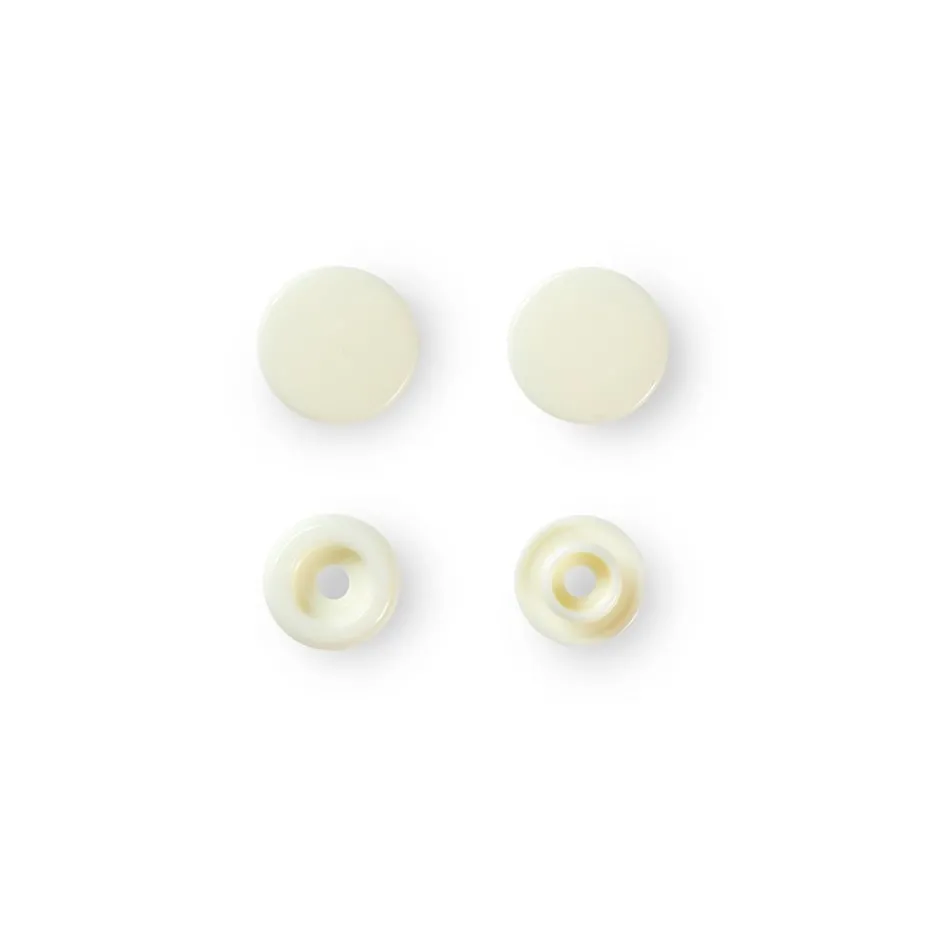 Prym Non-sew Color Snaps – Ø12.4 – Krem