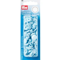 Prym Non-sew Color Snaps – Ø12.4 – Lys blå