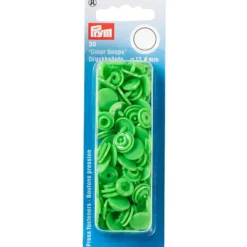 Prym Non-sew Color Snaps – Ø12.4 – Lys grønn