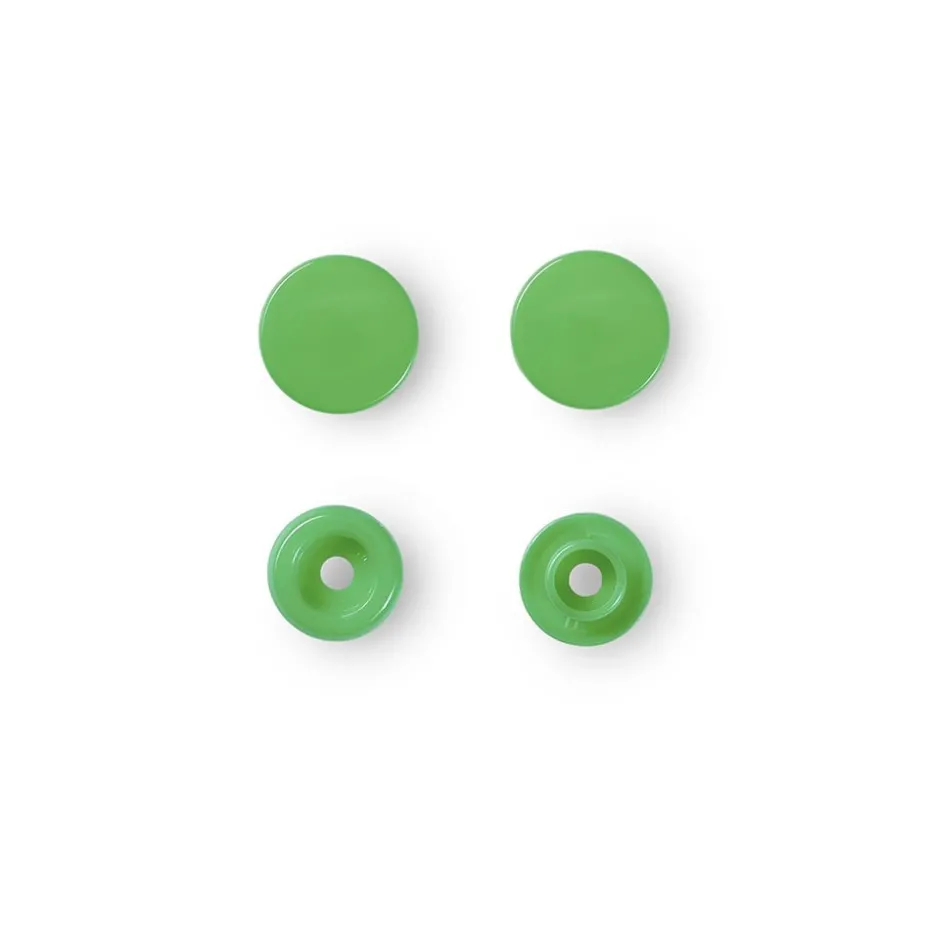 Prym Non-sew Color Snaps – Ø12.4 – Lys grønn