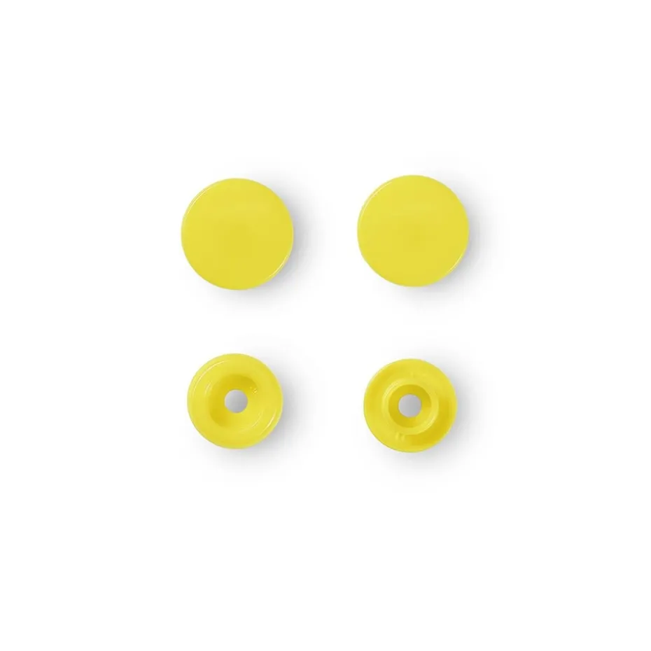 Prym Non-sew Color Snaps – Ø12.4 – Lys gul