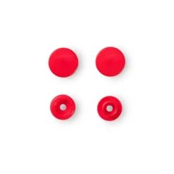 Prym Non-sew Color Snaps – Ø12.4 – Lys rød