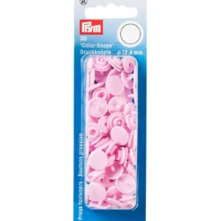 Prym Non-sew Color Snaps – Ø12.4 – Lys rosa