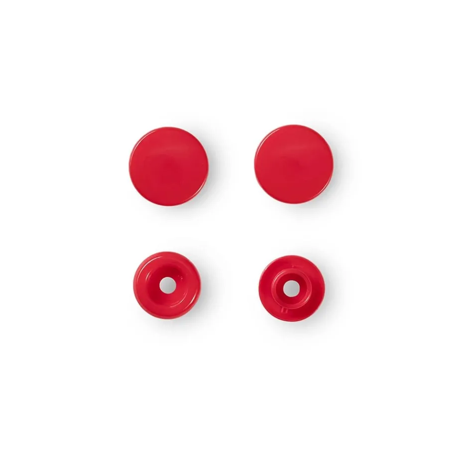 Prym Non-sew Color Snaps – Ø12.4 – Rød