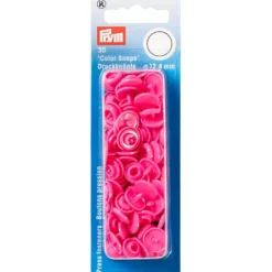 Prym Non-sew Color Snaps – Ø12.4 – Rosa