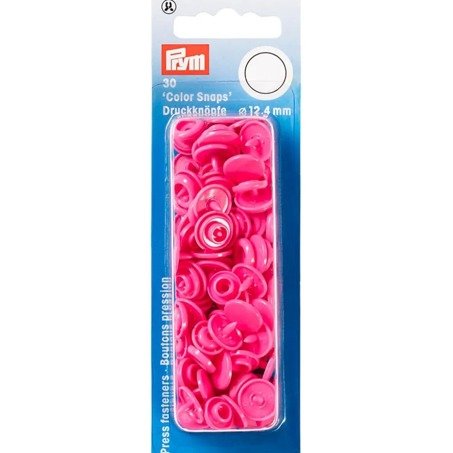 Prym Non-sew Color Snaps – Ø12.4 – Rosa