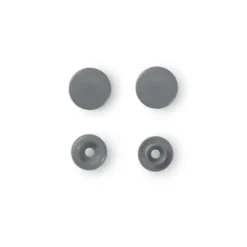 Prym Non-sew Color Snaps – Ø12.4 – Sølvgrå