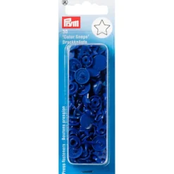 Prym Non-sew Color Snaps – Stjerne – Kongeblå