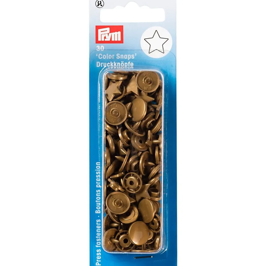 Prym Non-sew Color Snaps – Stjerne – Gull