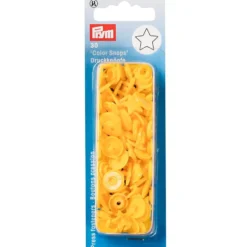 Prym Non-sew Color Snaps – Stjerne – Gul