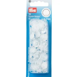 Prym Non-sew Color Snaps – Ø12.4 – Transp.matt