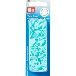 Prym Non-sew Color Snaps – Ø12.4 – Turkis
