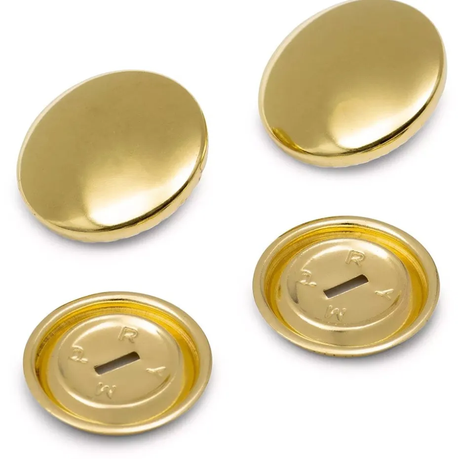 Prym Overtrekkbare knapper 23mm 4stk – Gull