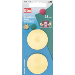 Prym Overtrekkbare knapper 38mm 2stk Gull