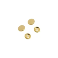 Prym Overtrekkbare knapper 15mm 6stk – Gull