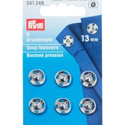 Prym Patentknapper 13mm 6stk – Sølv