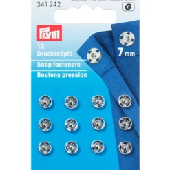 Prym Patentknapper 7mm 12stk – Sølv