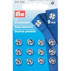 Prym Patentknapper 9mm 12stk – Sølv