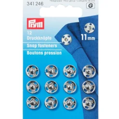 Prym Patentknapper 11mm 12stk – Sølv