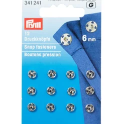 Prym Patentknapper 6mm 12stk – Sølv