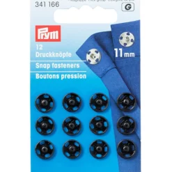 Prym Patentknapper 11mm 12stk – Sort