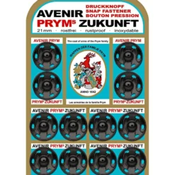 Prym Patentknapper 21mm 12stk – Sort