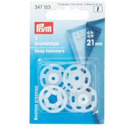 Prym Patentknapper 21mm 3stk – Transparent
