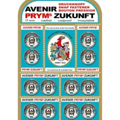 Prym patentknapp 17mm 12stk – Sølv
