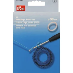 Prym Plastringer 30mm 30stk – Hvite (4mmtykk)