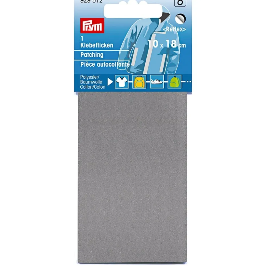 Prym Reflex Lapp Selvklebende 10x18cm – Sølvfarget