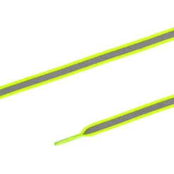 Prym Reflex Skolisse Flat 8mm – 120cm – Gul/sølvfarget