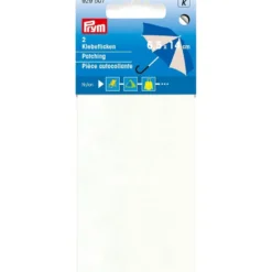 Prym Reparasjonslapp Nylon selvklebende 6,5x14cm – Hvit