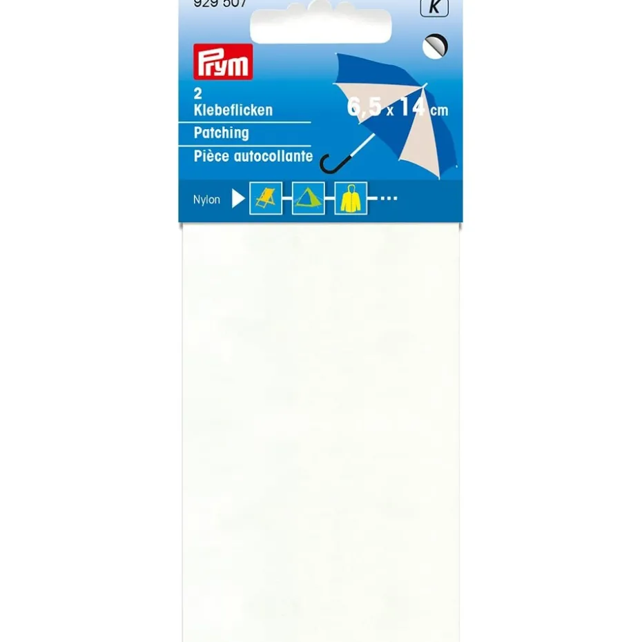 Prym Reparasjonslapp Nylon selvklebende 6,5x14cm – Hvit