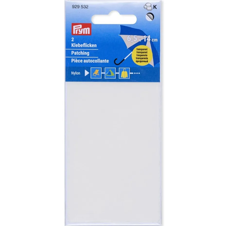 Prym Reparasjonslapp Nylon selvklebende 6,5x14cm – Transp.