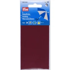 Prym Reparasjonslapp Nylon selvklebende 6,5x14cm – Vinrød