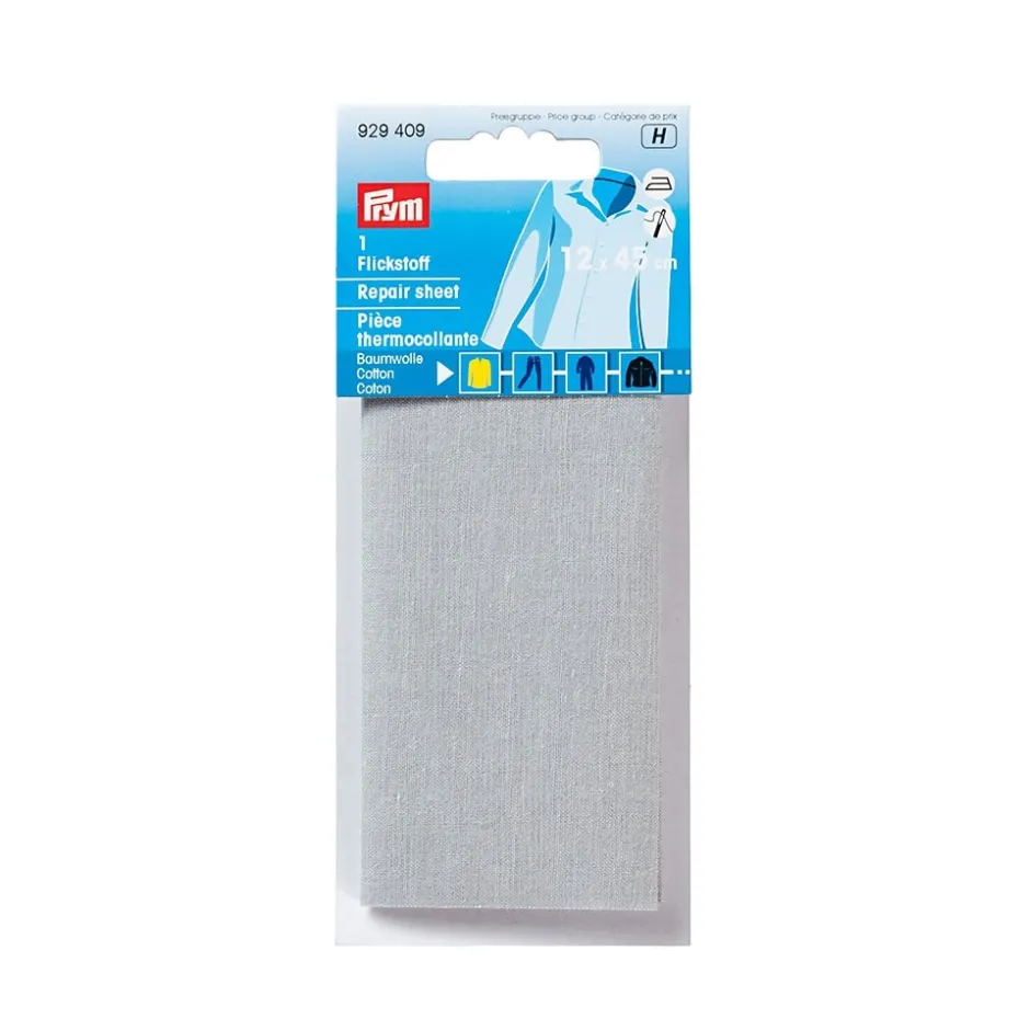 Prym Reparasjonsstoff Bomull – 12x45cm – Lys grå